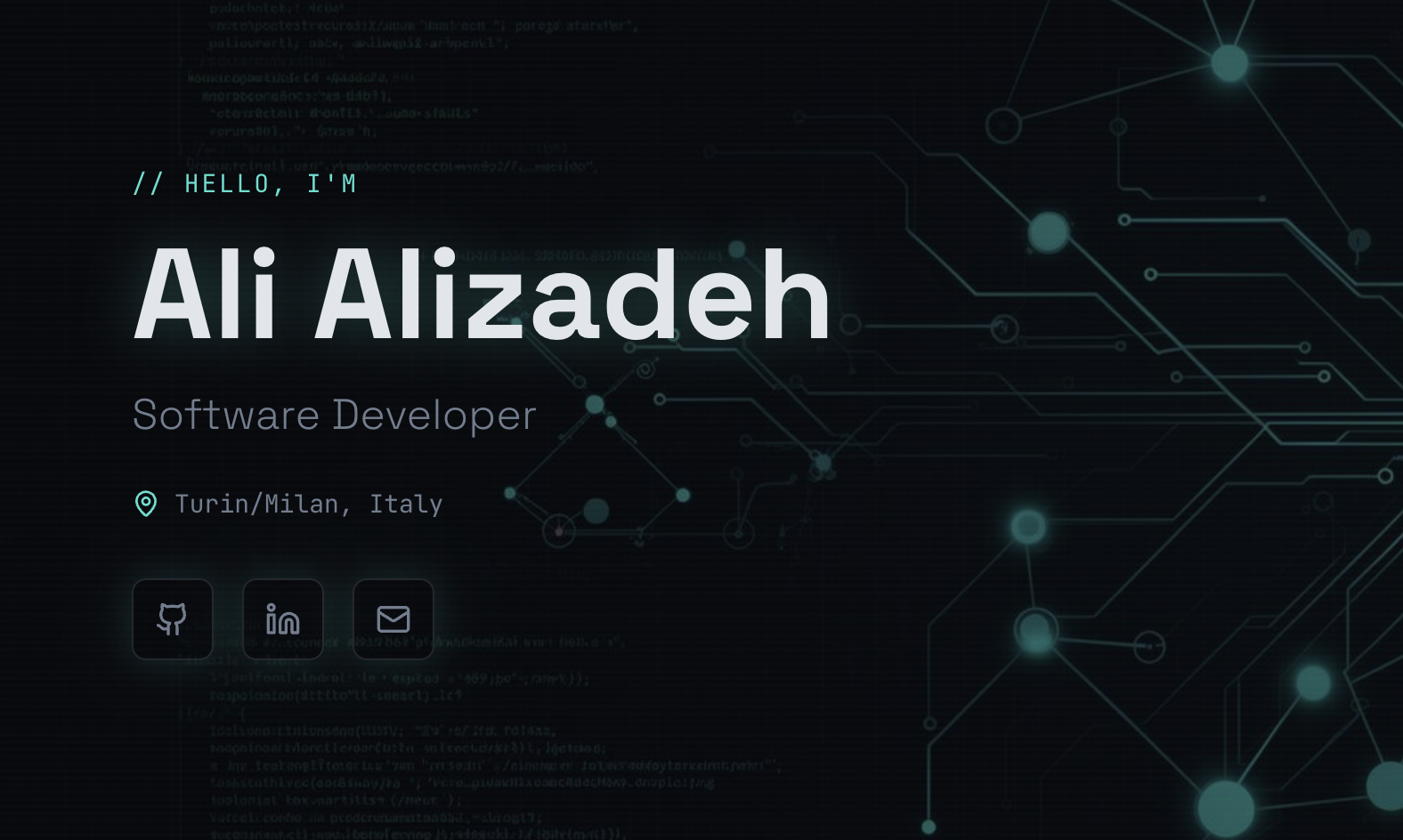 Al Software Developer Ali Alizadeh | Software Developer